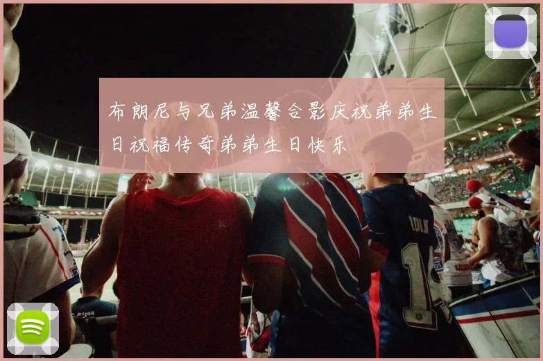 布朗尼与兄弟温馨合影庆祝弟弟生日祝福传奇弟弟生日快乐
